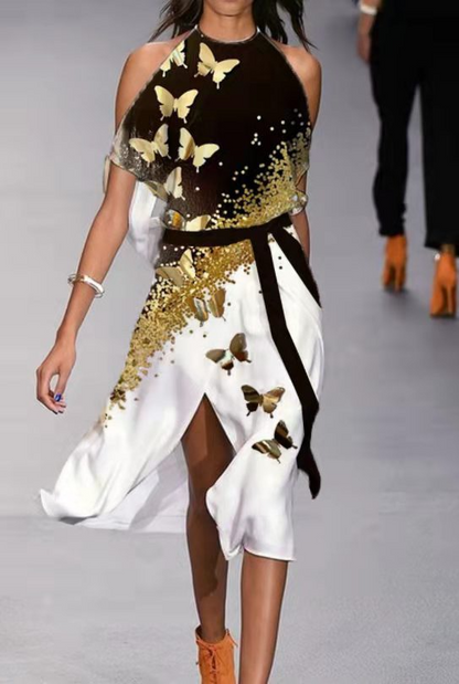 Laura - Magnifique robe aux épaules ouvertes
