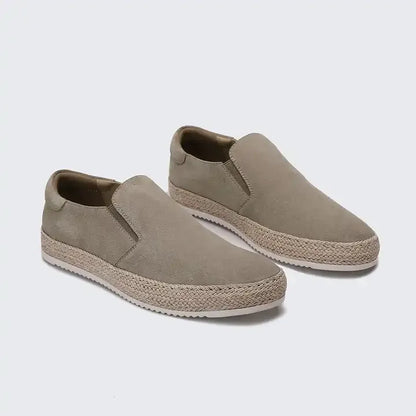Homme Chaussures - Daim Synthétique - Espadrille Tressée - Sans Lacets