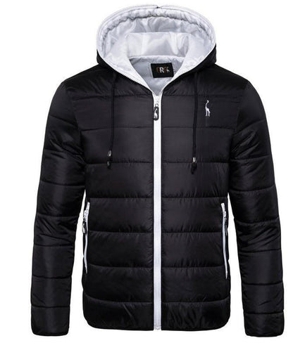 Veste matelassée homme – Coupe régulière – Capuche – Déperlante – Poches zippées