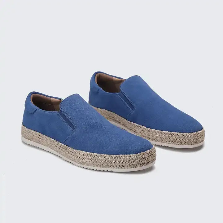 Homme Chaussures - Daim Synthétique - Espadrille Tressée - Sans Lacets
