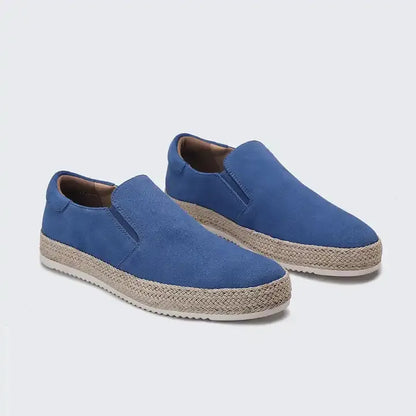 Homme Chaussures - Daim Synthétique - Espadrille Tressée - Sans Lacets