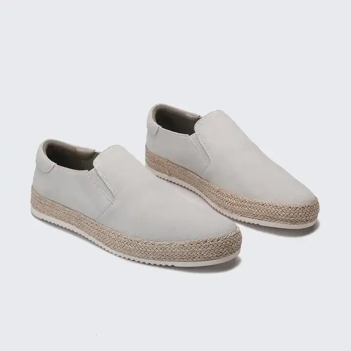 Homme Chaussures - Daim Synthétique - Espadrille Tressée - Sans Lacets