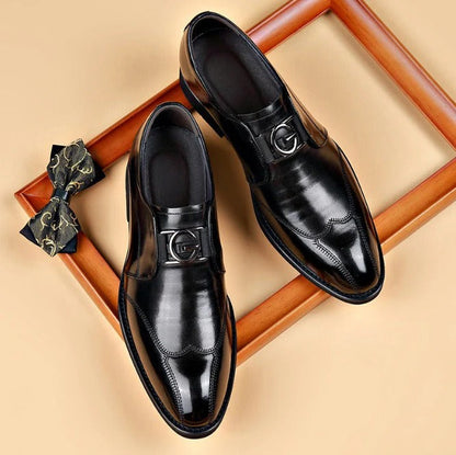 Homme Chaussures Habillées - Cuir - Slip-On Classiques - Détails Brogue