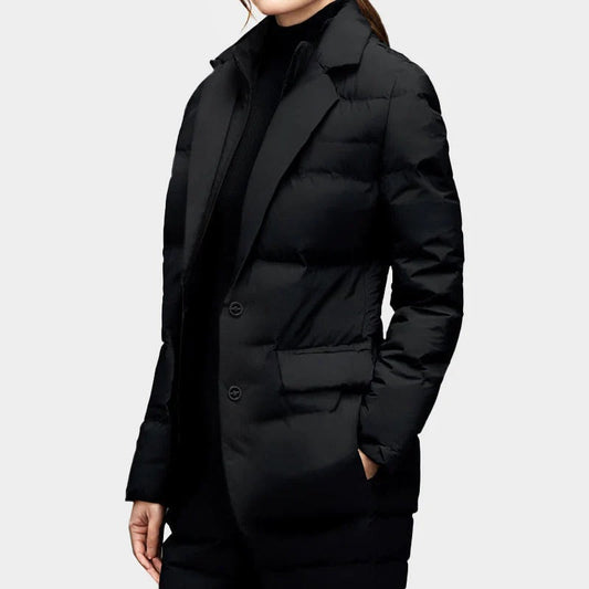 Veste coupe-vent femme – Matelassée isolante – Coupe cintrée – Fermeture 2 boutons