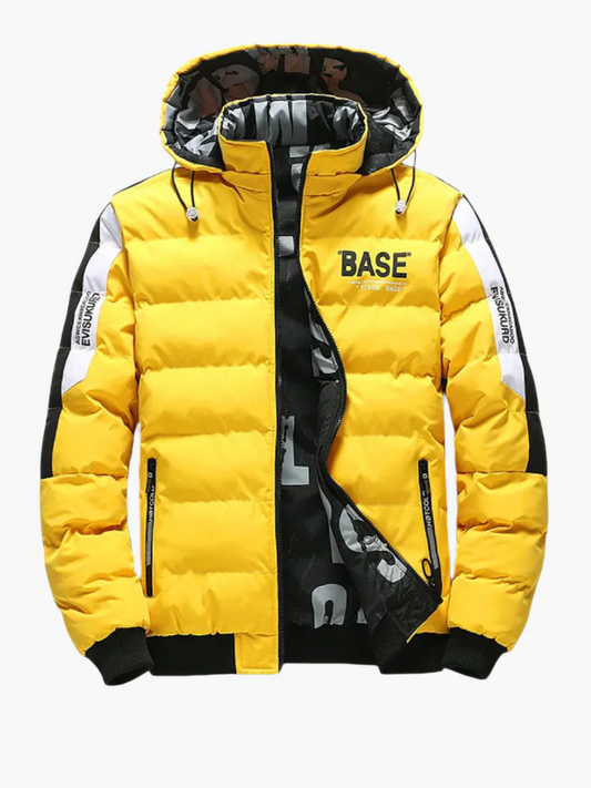 Veste matelassée homme – coupe regular – capuche ajustable – style urbain chaud
