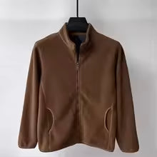 Veste polaire homme – Coupe régulière – Col montant – Fermeture zippée – Poches latérales