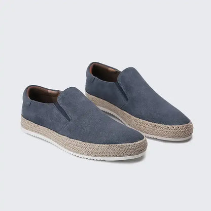 Homme Chaussures - Daim Synthétique - Espadrille Tressée - Sans Lacets
