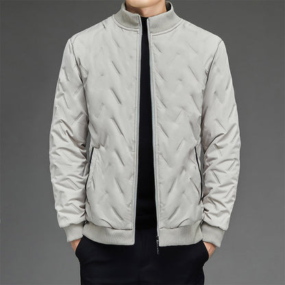 Veste matelassée homme – Duvet isolant – Coupe droite – Col montant zippé
