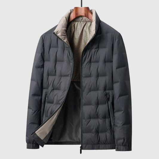 Veste homme matelassée – Duvet isolant – Coupe regular – Col montant – Poches zippées