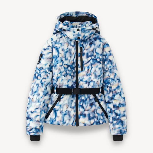 Veste matelassée femme – Coupe cintrée – Ceinture – Capuche – Fermeture zippée