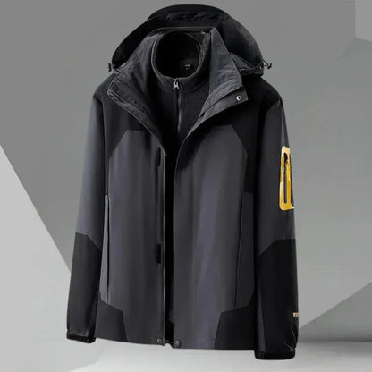 Veste coupe-vent homme – Coupe décontractée – Imperméable – Capuche – Poches zippées