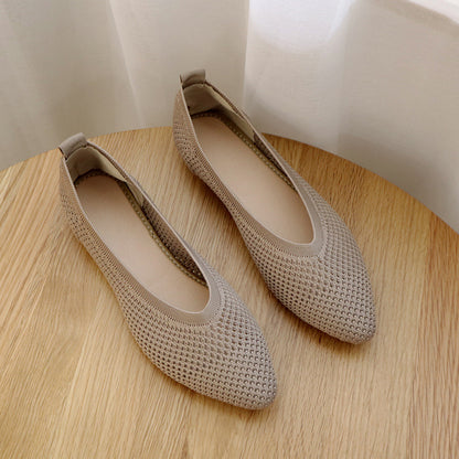 Ballerines Femme - Tissu Respirant - Ultra Confort - Semelle Antidérapante