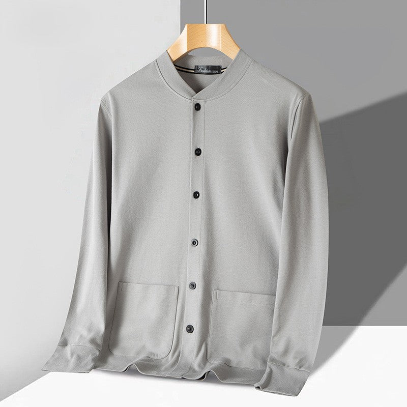 Cardigan homme – Coupe slim – Maille douce – Boutonnage frontal – Finitions côtelées