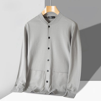 Cardigan homme – Coupe slim – Maille douce – Boutonnage frontal – Finitions côtelées