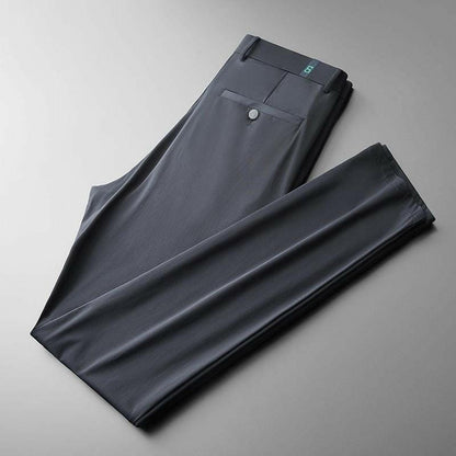 Homme Pantalon - Tissu Extensible Léger - Coupe Droite Slim - Longueur Intégrale