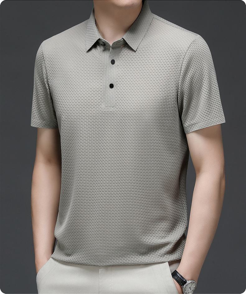 Polo en mesh moderne, confortable et léger pour homme