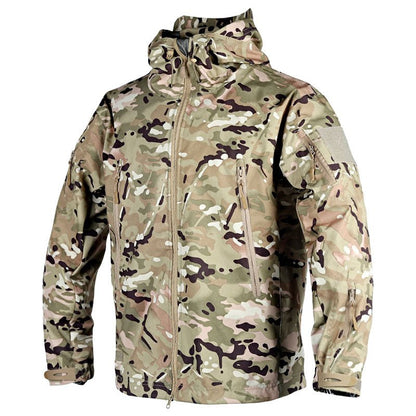 Veste d’extérieur femme – Coupe structurée – Imperméable coupe-vent – Capuche ajustable