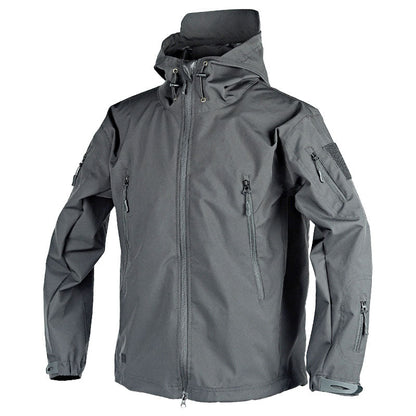 Veste d’extérieur femme – Coupe structurée – Imperméable coupe-vent – Capuche ajustable