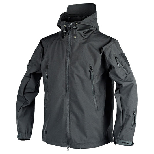 Veste d’extérieur femme – Coupe structurée – Imperméable coupe-vent – Capuche ajustable
