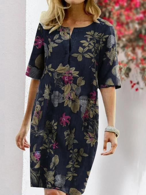 Fanny - Robe designer à demi-manches