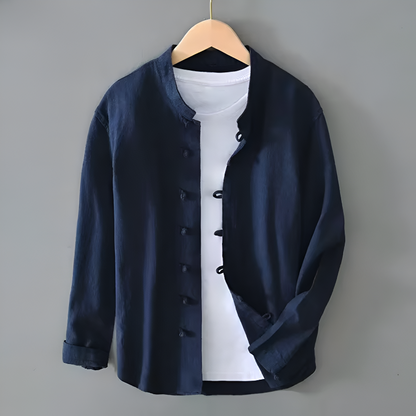 Olivier Chemise Ajustée En Lin | Manches Longues Chemise