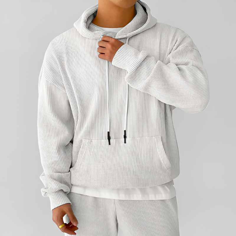 Noah Hoodie Côtelé | Confortable Sweatshirt
