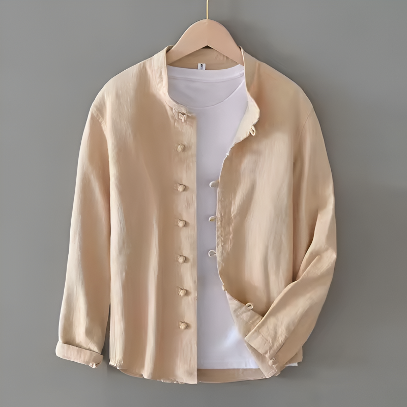 Olivier Chemise Ajustée En Lin | Manches Longues Chemise