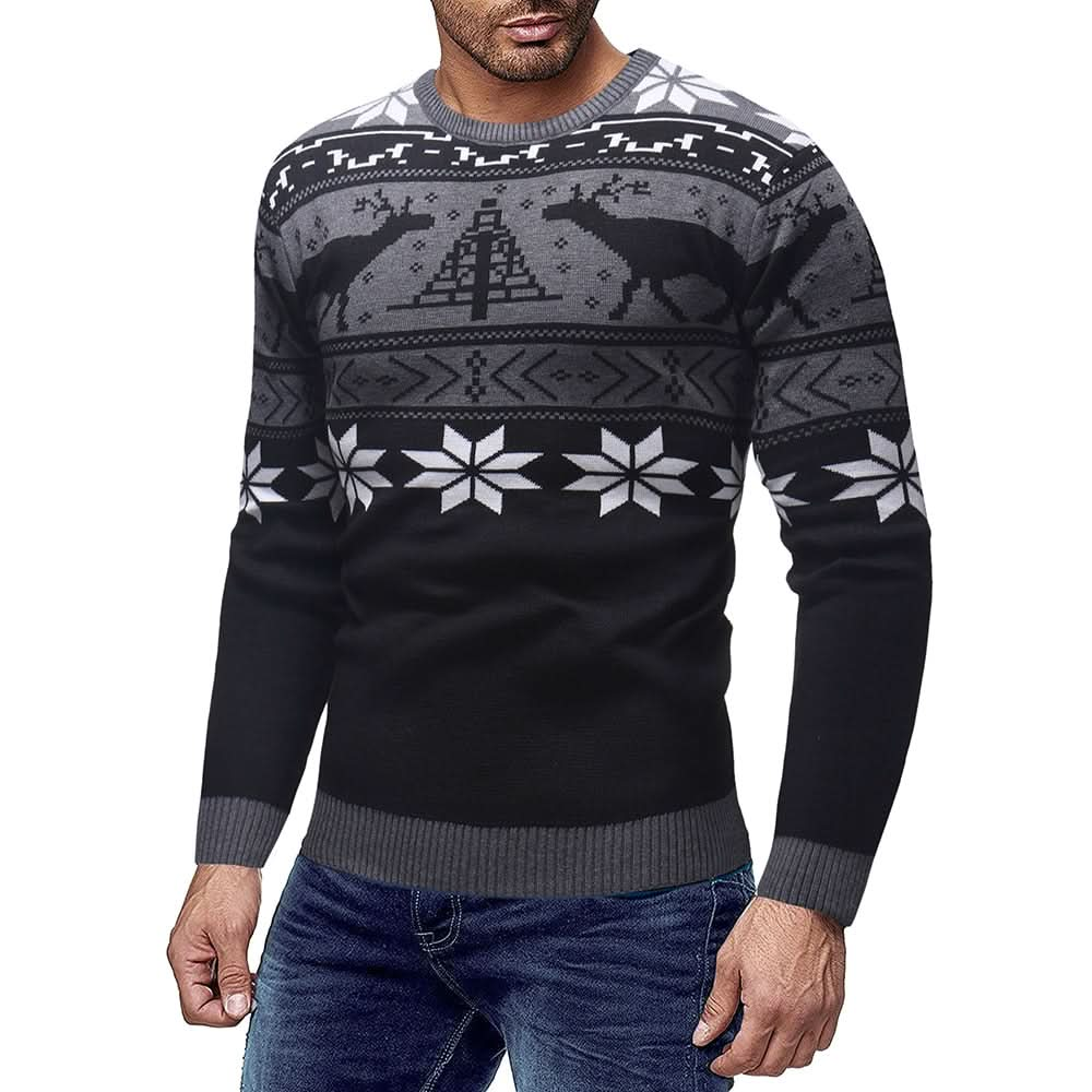 Pull festif, chaud, confortable pour hommes