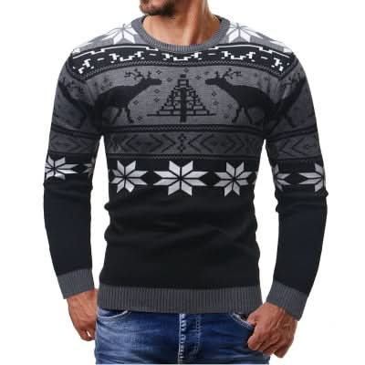 Pull festif, chaud, confortable pour hommes