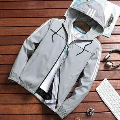F90 - Veste de pluie robuste à motif rayé