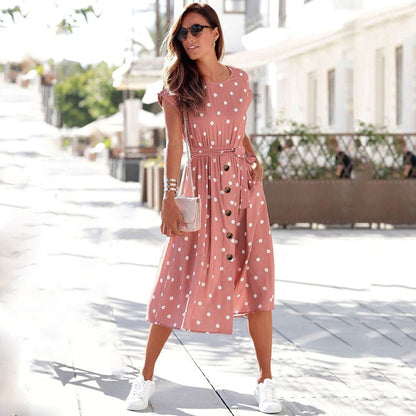 Romane - Élégante Robe à Pois