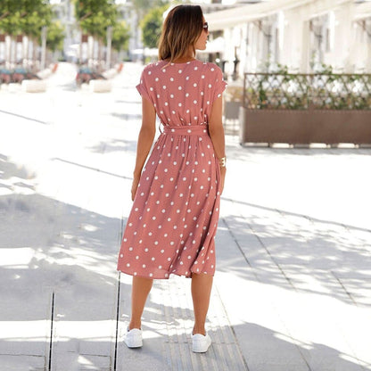 Romane - Élégante Robe à Pois
