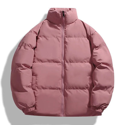 Veste matelassée homme – Coupe oversize – Col montant – Fermeture zippée – Poignets élastiques
