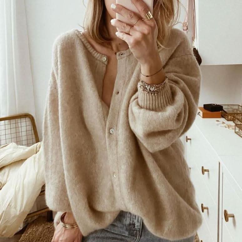 Cardigan en tricot confortable, léger et décontracté pour femme