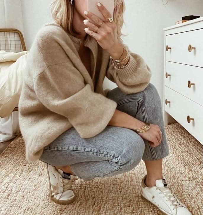 Cardigan en tricot confortable, léger et décontracté pour femme