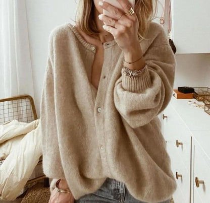Cardigan en tricot confortable, léger et décontracté pour femme